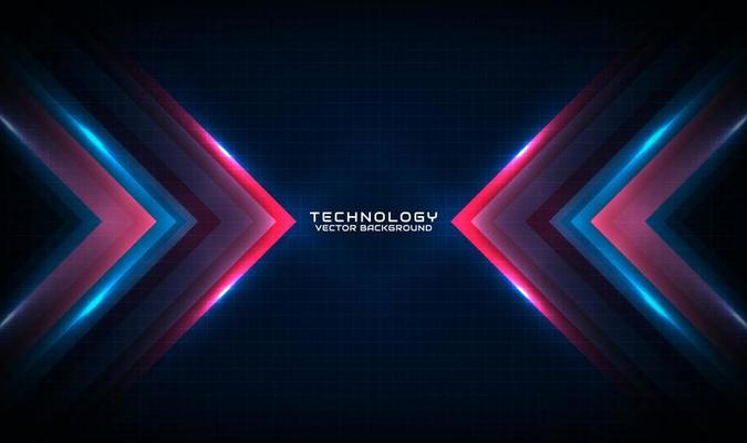3D blue red techno abstract background overlap layer on dark space with motion blur tech style decoration. Graphic design element speed concept for banner, flyer, card, brochure cover, or landing page