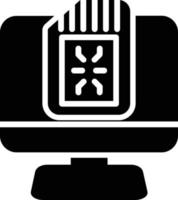 Screen Glyph Icon vector