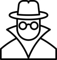 Spy Line Icon vector