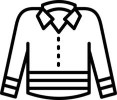 Shirt Line Icon vector