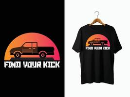 Truck T-Shirt Design vector