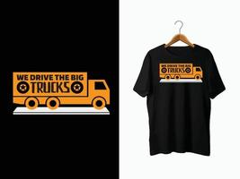 Truck T-Shirt Design vector