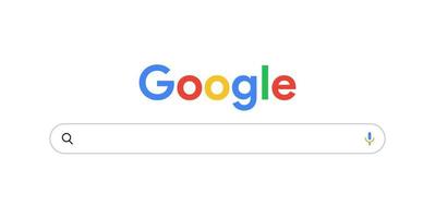 icono del logotipo de la barra de búsqueda de Google. ilustración vectorial
