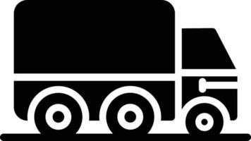 Moving Truck Glyph Icon vector