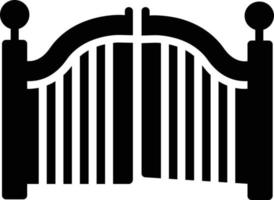 Gate Glyph Icon vector