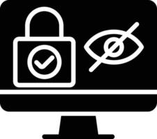 Parental Control Glyph Icon vector