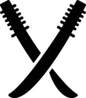 Katana Glyph Icon vector