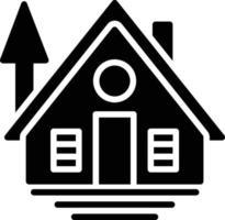 Cabin Glyph Icon vector
