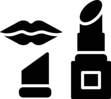 Lipstick Glyph Icon vector