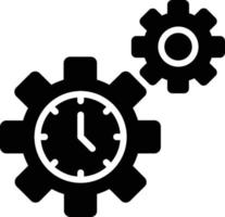 Time Management Glyph Icon vector