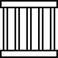 Prisoner Line Icon vector