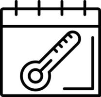 Calender Line Icon vector