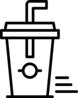 Smoothie Line Icon vector