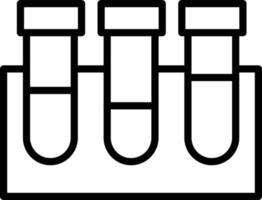 Test Tubes Line Icon vector