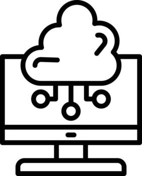 Cloud Computing  Icon vector