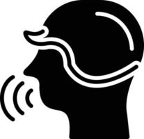 Speaking Glyph Icon vector