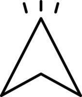 Cursor Line Icon vector