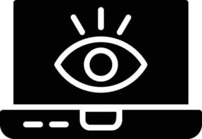 Monitoring Glyph Icon vector