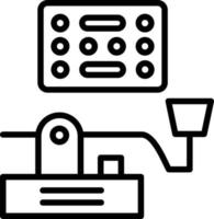 Morse Code Line Icon vector