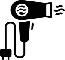 Hair Dryer Glyph Icon vector