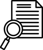 Finding Line Icon vector