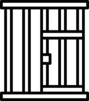 Prison Line Icon vector