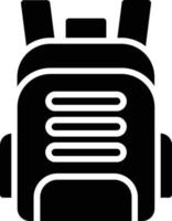 BackPack Bag Glyph Icon vector