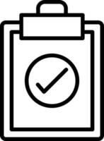 Check Line Icon vector