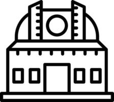 Observatory Line Icon vector