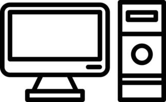 Computer Line Icon vector