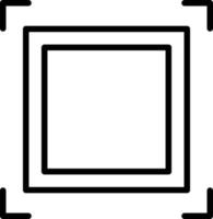 Square Line Icon vector
