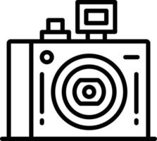 Compact Camera Line Icon vector