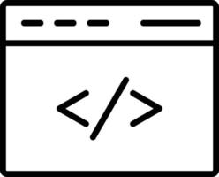 Coding Line Icon vector
