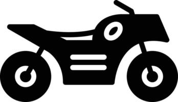 icono de glifo de moto vector