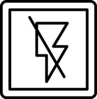 Flash Line Icon vector