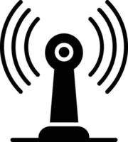 Radio Antenna Glyph Icon vector