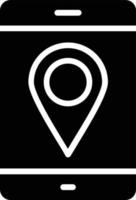 Location Glyph Icon vector