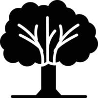 icono de glifo de árbol vector