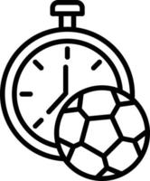 Stopwatch Line Icon vector