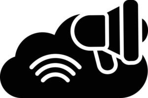 Cloud Glyph Icon vector