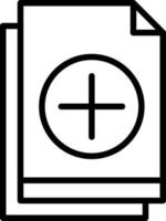 Add Line Icon vector