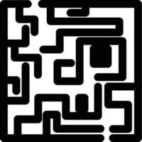 Labyrinth Glyph Icon vector