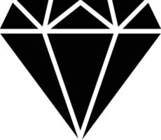 Daimond Glyph Icon vector