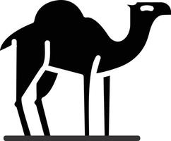 Camel Glyph Icon vector