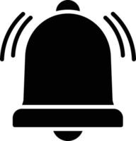 Alarm Bell Glyph Icon vector