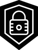 icono de glifo de seguridad vector