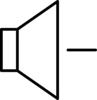 Volume Down Line Icon vector