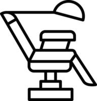 Medical Chair Line Icon vector