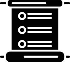 Instructions Glyph Icon vector