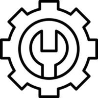 Setting Line Icon vector